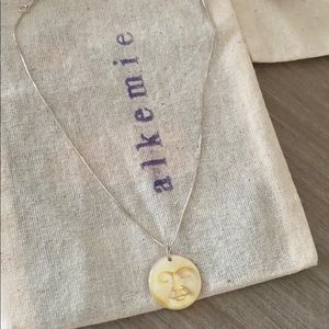 Mother of Pearl Moon Necklace